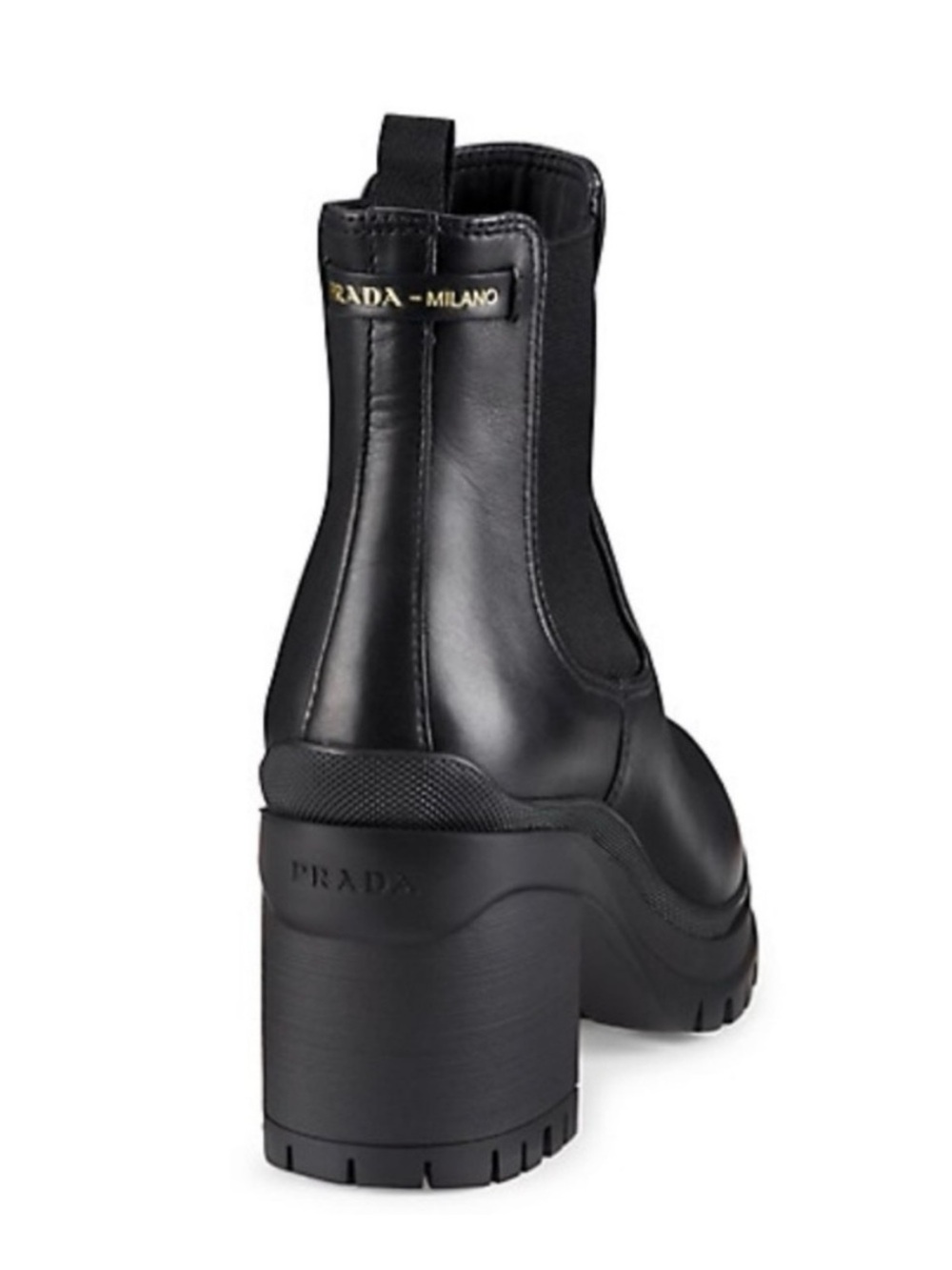 Prada Lug Sole Chelsea Boot Black - Picture 3 of 6